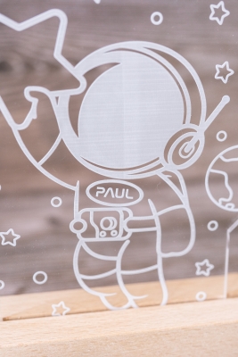 Lampe / Nachtlicht Astronaut -personalisiert-